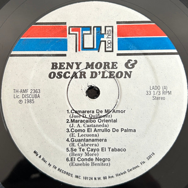 Beny Moré Y Oscar D' León : Dos Grandes De La Musica Popular (LP, Comp)
