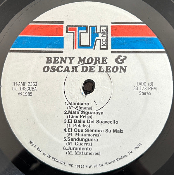 Beny Moré Y Oscar D' León : Dos Grandes De La Musica Popular (LP, Comp)