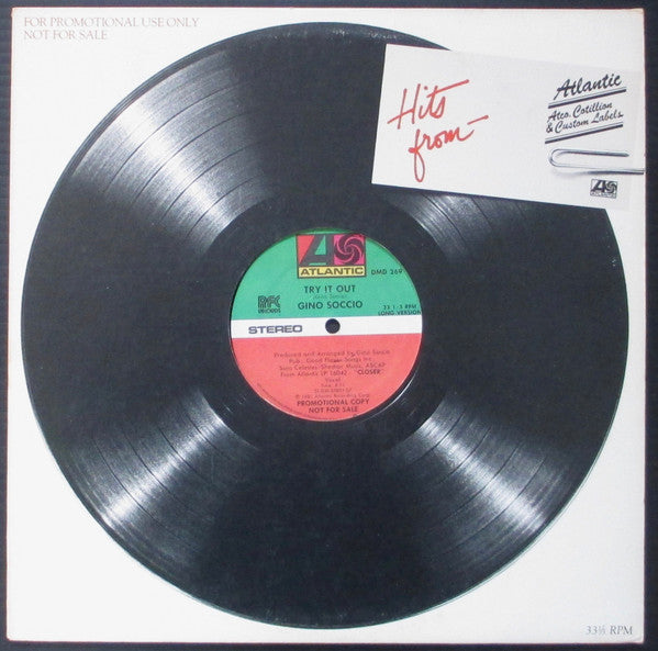 Gino Soccio : Try It Out (12", Promo)