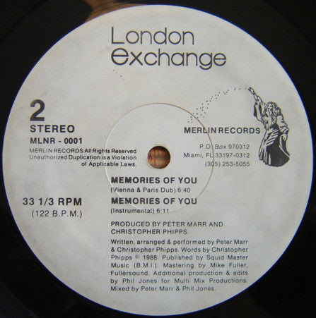 London Exchange : Memories Of You (12")