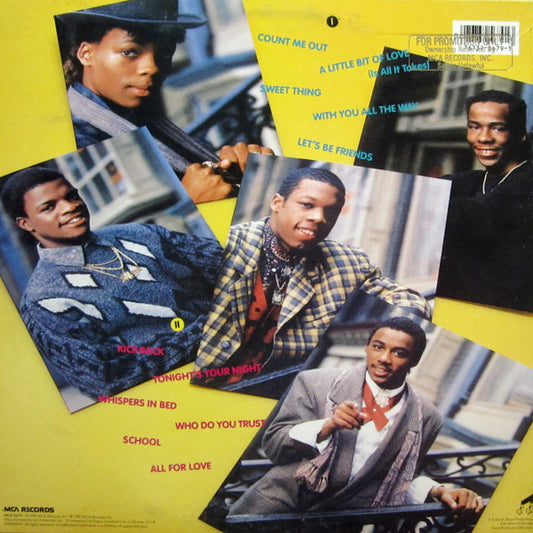 New Edition : All For Love (LP, Album, Pin)