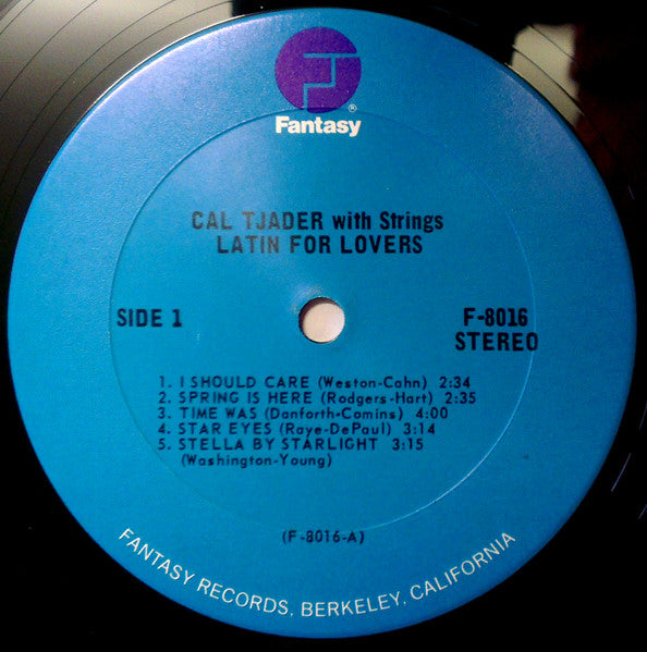 Cal Tjader : Latin For Lovers (LP, Album, RE)