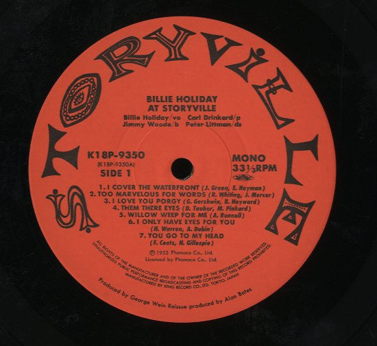 Billie Holiday : Billie Holiday At Storyville (LP, Album, Ltd, RE)