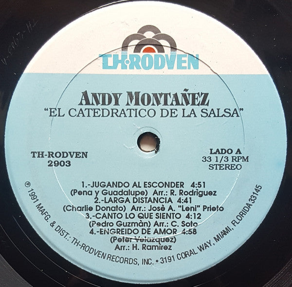 Andy Montañez : El Catedrático De La Salsa (LP, Album)