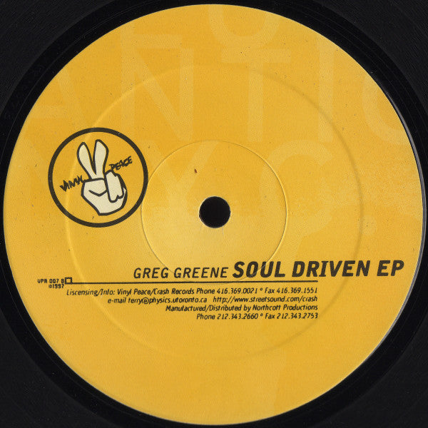 Greg Greene : Soul Driven EP (12", EP)