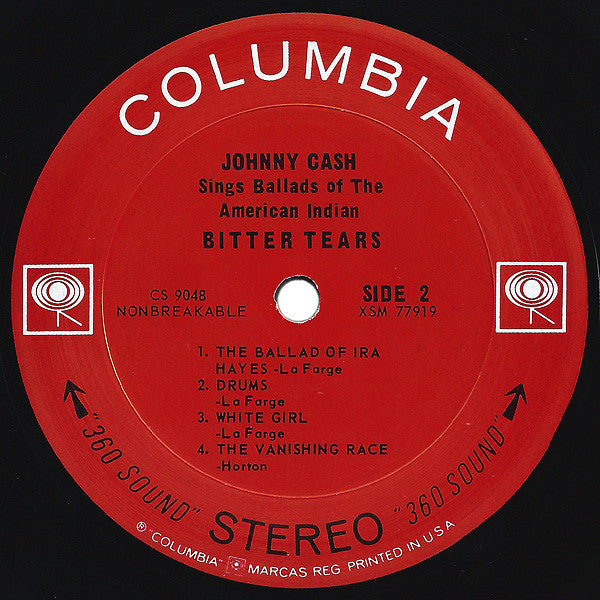 Johnny Cash : Bitter Tears - Ballads Of The American Indian (LP, Album)