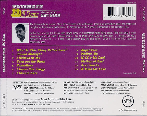 Bill Evans : Ultimate Bill Evans (CD, Comp)