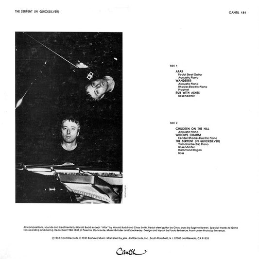 Harold Budd : The Serpent (In Quicksilver) (LP, Album)