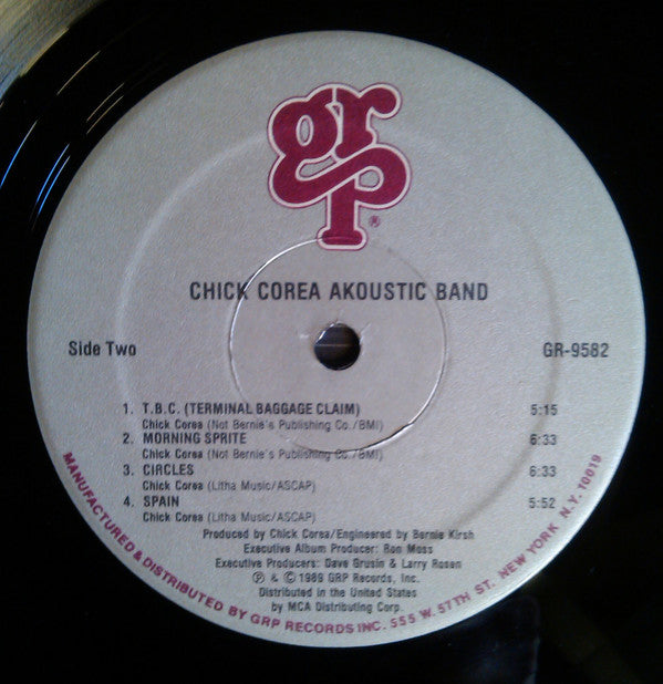 Chick Corea Akoustic Band : Chick Corea Akoustic Band (LP, Album)