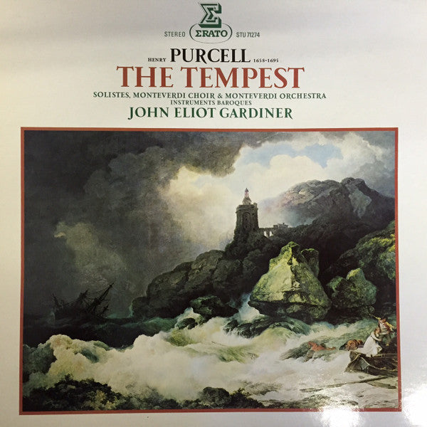 Henry Purcell, John Eliot Gardiner, The Monteverdi Choir & The Monteverdi Orchestra : The Tempest (LP, Album, Gat)