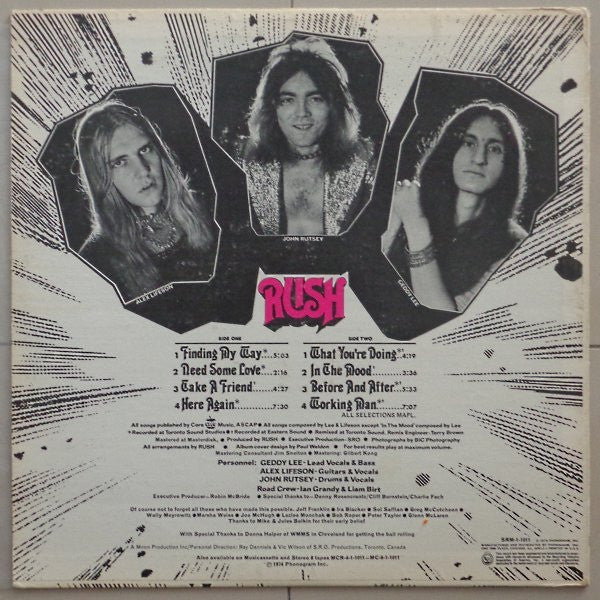 Rush : Rush (LP, Album, RE, PRC)