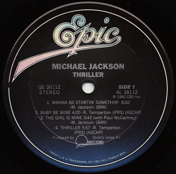 Michael Jackson : Thriller (LP, Album, Car)