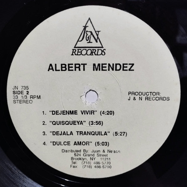 Albert Mendez : Dejenme Vivir (LP, Album)