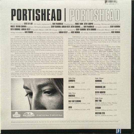 Portishead - Portishead vinyl record, 2xLP (Near Mint (NM or M-)) | Lulo Records