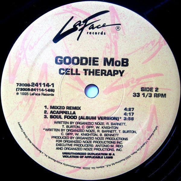 Goodie Mob : Cell Therapy (12", Promo)