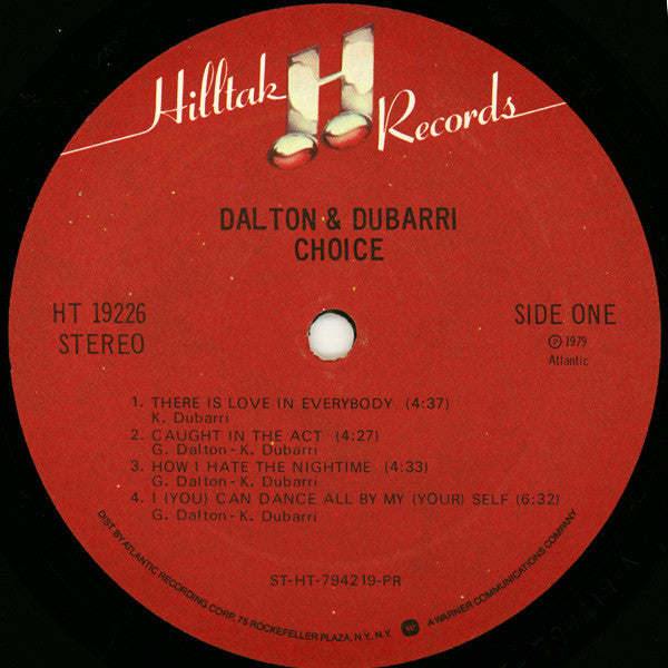 Dalton & Dubarri : Choice (LP, Album, PR )