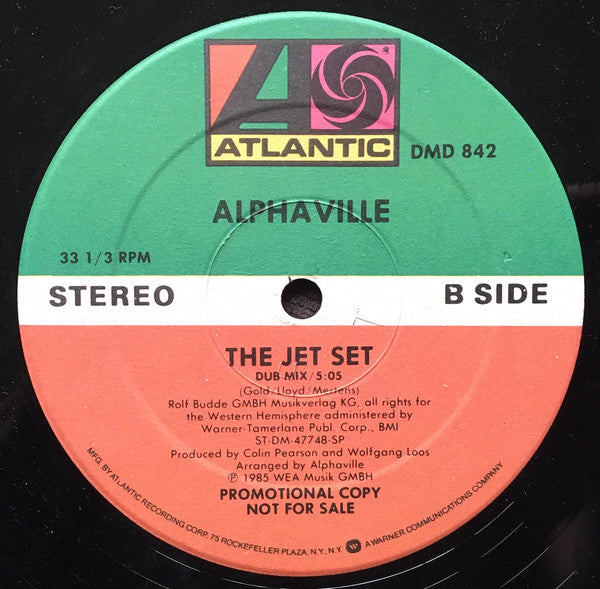 Alphaville : The Jet Set (12", Promo, Spe)