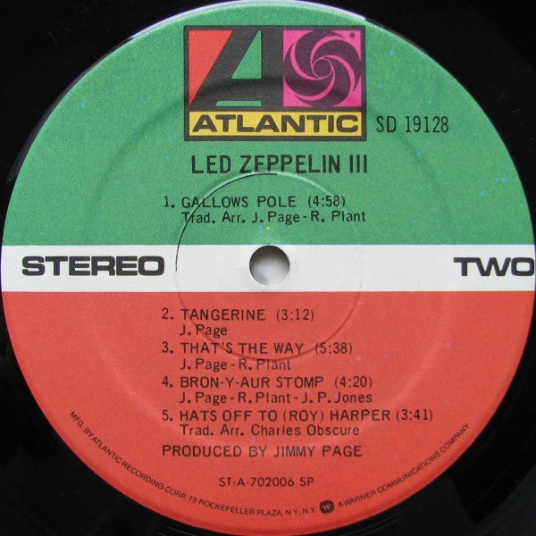 Led Zeppelin : Led Zeppelin III (LP, Album, RE, SRC)