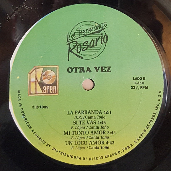 Los Hermanos Rosario : Otra Vez (LP, Album)
