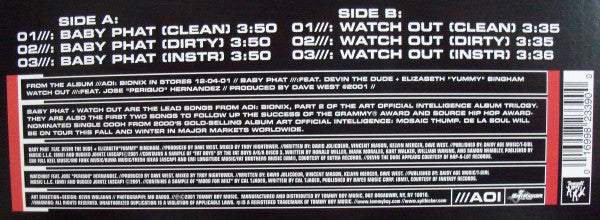 De La Soul : Baby Phat (12", Single)