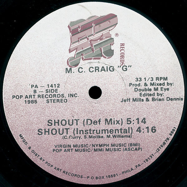 Craig G : Shout (12")