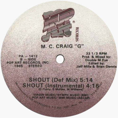Craig G : Shout (12")