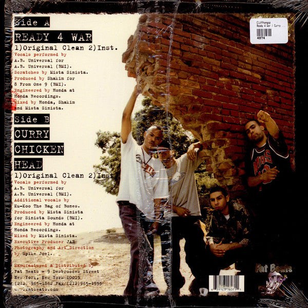 Cliffhangaz : Ready 4 War / Curry Chicken Head (12")