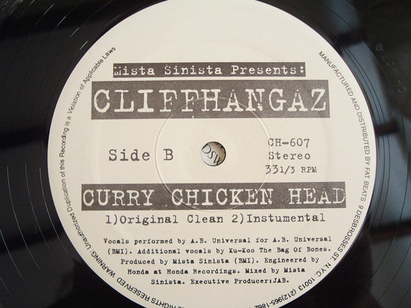 Cliffhangaz : Ready 4 War / Curry Chicken Head (12")