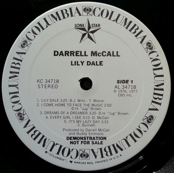 Darrell McCall : Lily Dale (LP, Album, Promo)