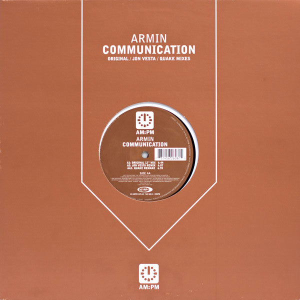 Armin van Buuren : Communication (12")
