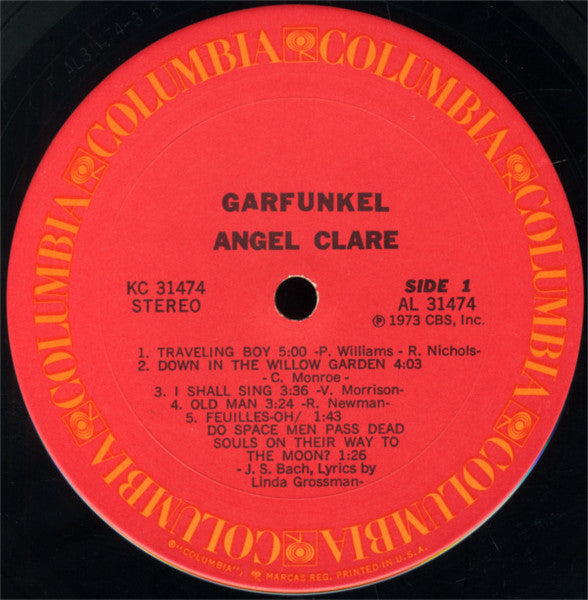 Art Garfunkel : Angel Clare (LP, Album, Ter)