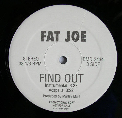 Fat Joe - Find Out vinyl record, 12" (Mint (M)) | Lulo Records