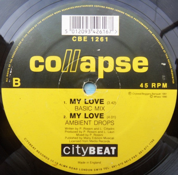 Collapse : My Love (12")