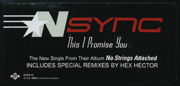 *NSYNC : This I Promise You (Hex Hector Remixes) (12", Promo)