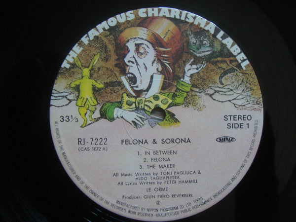 Le Orme : Felona E Sorona (LP, Album, Eng)