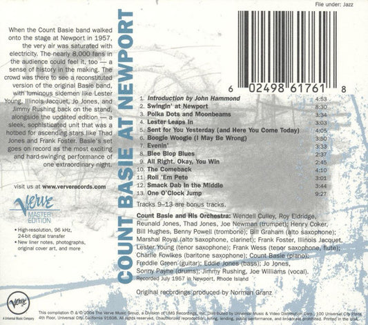 Count Basie - Count Basie At Newport vinyl record, CD (Near Mint (NM or M-)) | Lulo Records