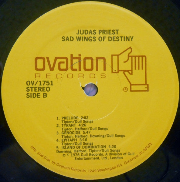 Judas Priest : Sad Wings Of Destiny (LP, Album, RE, PRC)