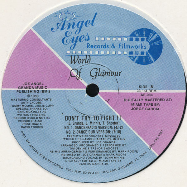 World Of Glamour : Don't Try To Fight It (12")