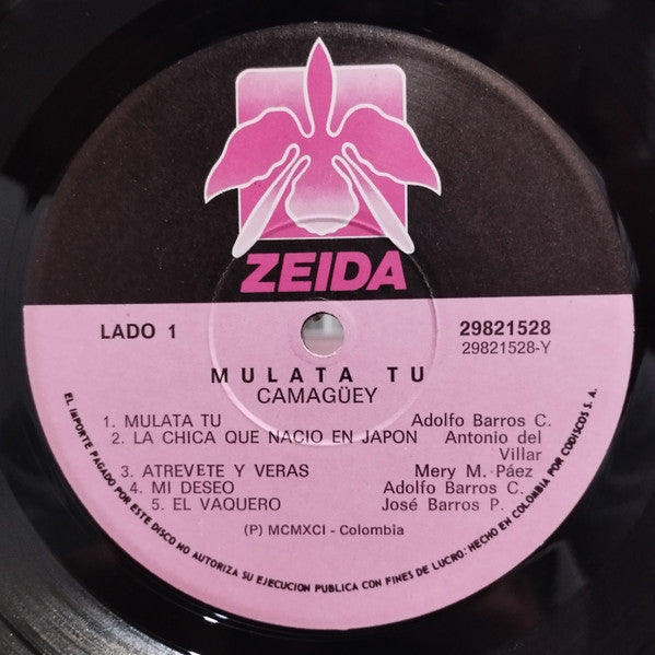 Camagüey : Mulata Tú (LP, Album)