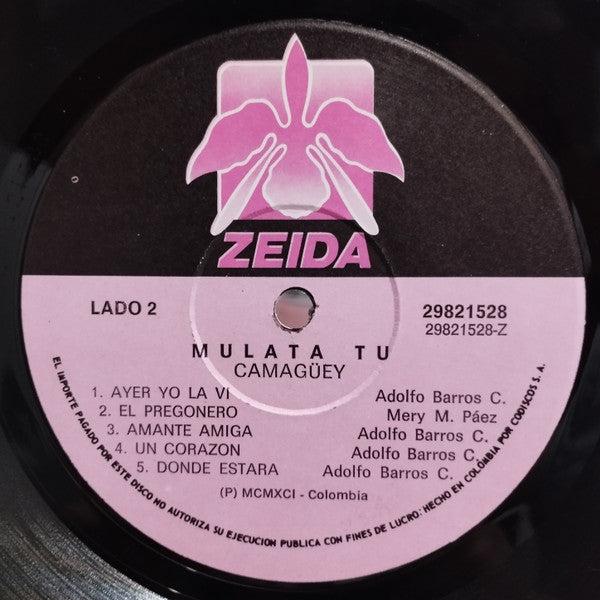 Camagüey : Mulata Tú (LP, Album)