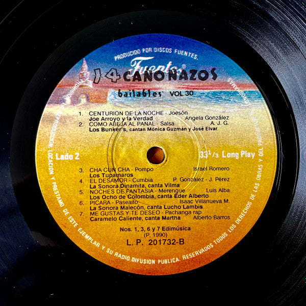 Various : 14 Cañonazos Bailables Vol. 30 (LP, Comp)