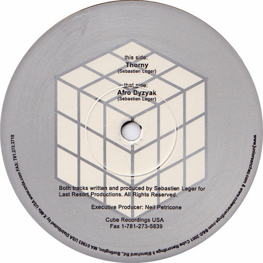 Sebastien Leger* : Thorny EP (12", EP)