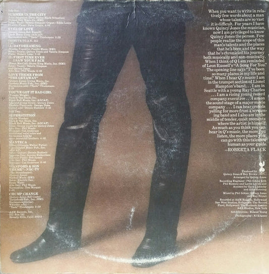 Quincy Jones : You've Got It Bad Girl (LP, Album, Ter)