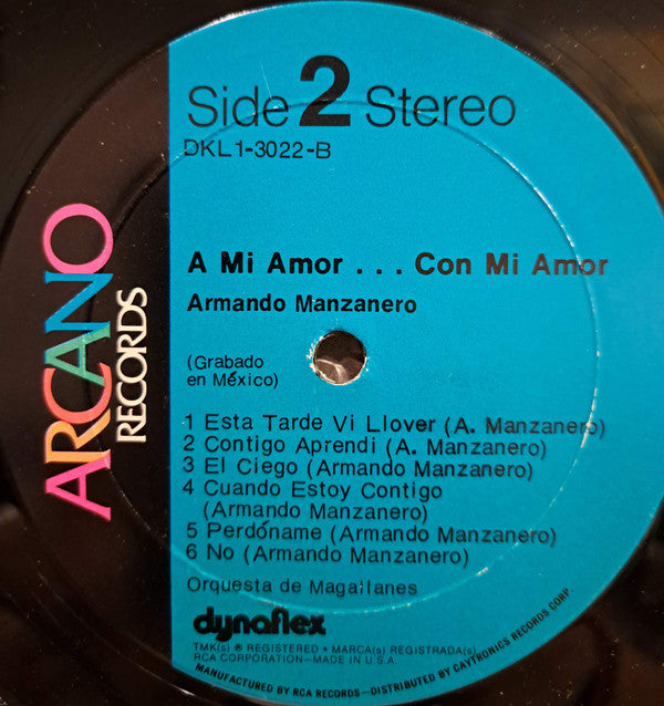 Armando Manzanero : A Mi Amor ...Con Mi Amor (LP, Album)