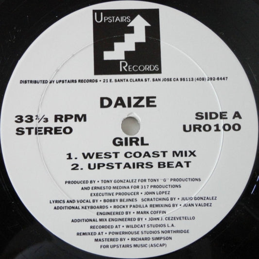 Daize - Girl vinyl record, 12" (Very Good Plus (VG+)) | Lulo Records