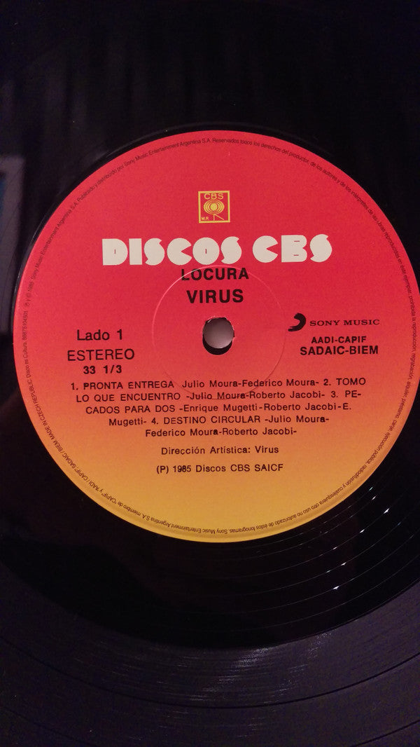 Virus (29) : Locura (LP, Album, RE, 180)