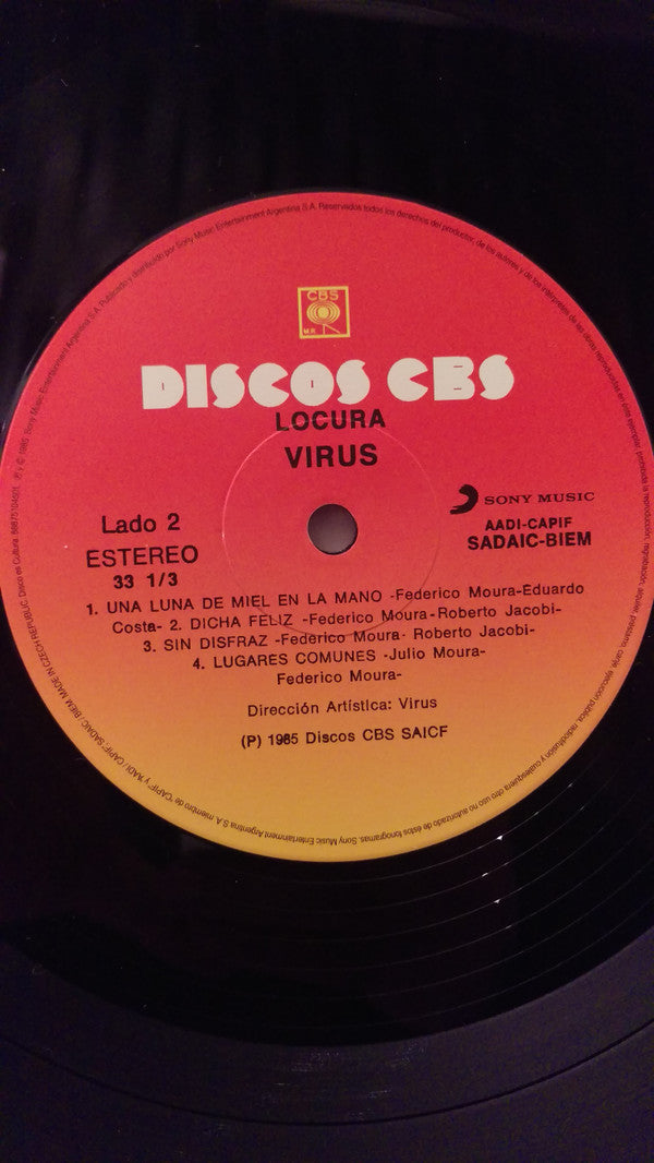 Virus (29) : Locura (LP, Album, RE, 180)