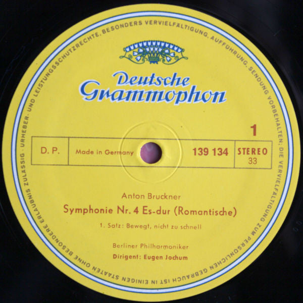 Anton Bruckner ‧ Eugen Jochum ‧ Berliner Philharmoniker ‧ Chor Des Bayerischen Rundfunks : Symphonie Nr. 4 "Romantische" ‧ 5 Motetten (2xLP, RE, Gat)