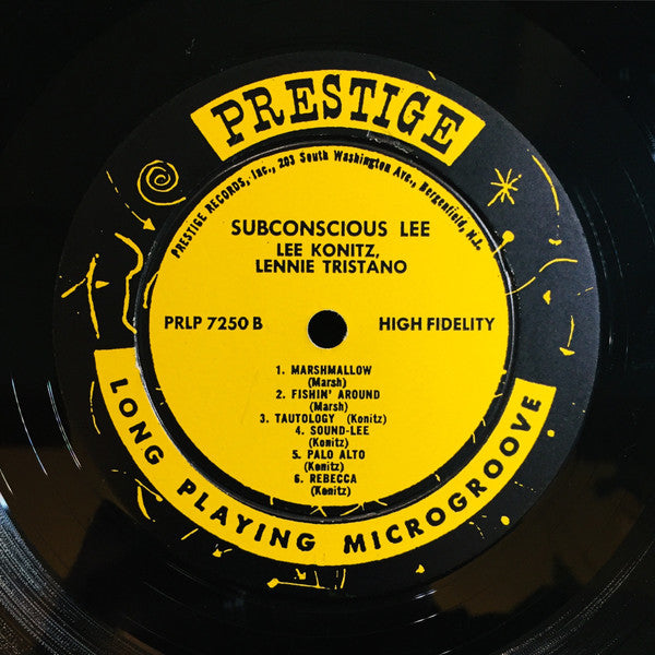 Lee Konitz With Lennie Tristano : Subconscious-Lee (LP, Comp, Mono, RE)
