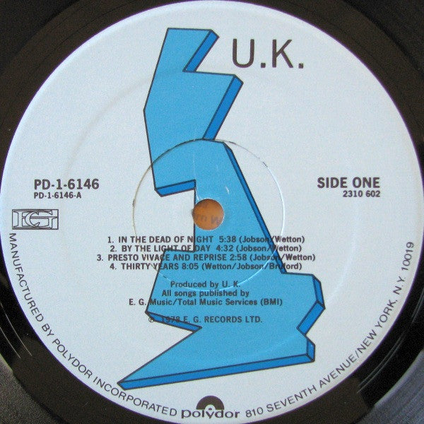 UK (3) : U.K. (LP, Album, Spe)